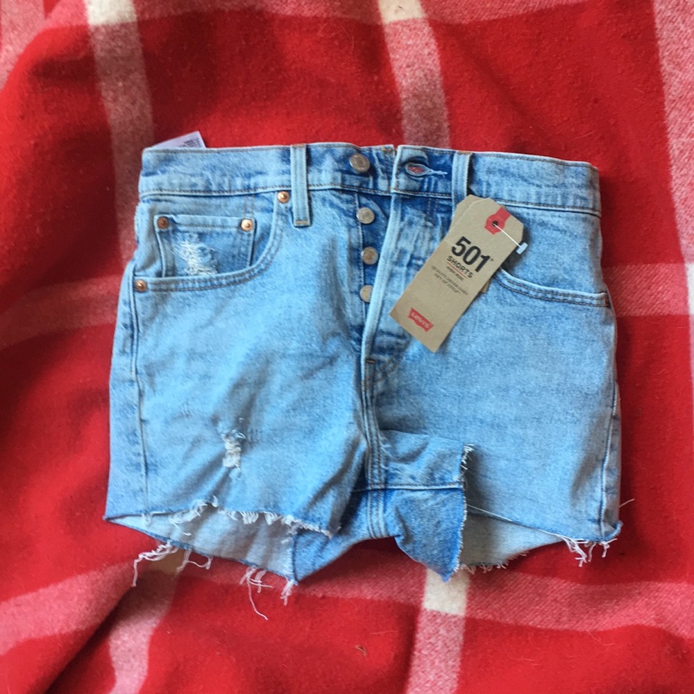 Levi’s 501 high rise shorts.